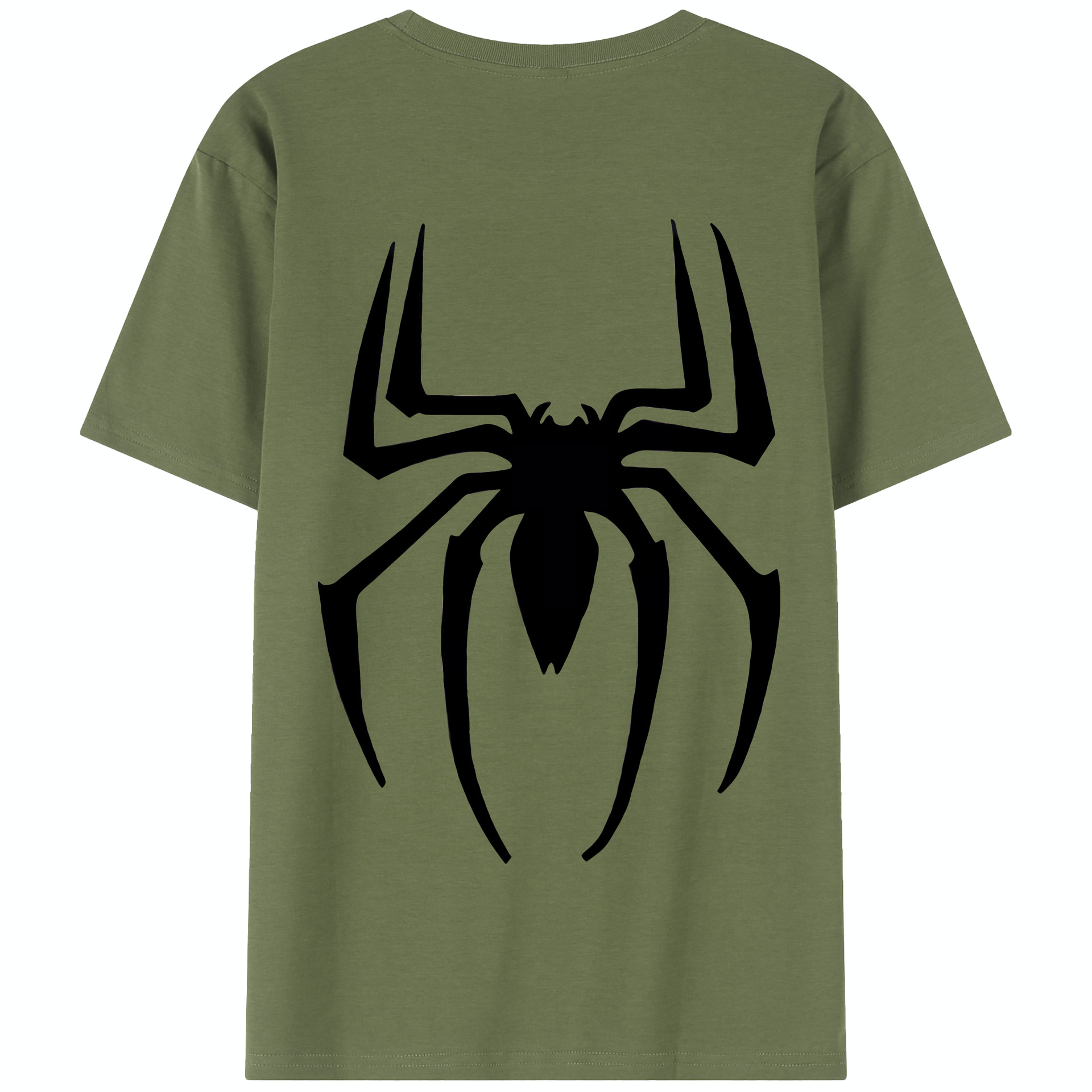 （画像用） Spider Man スパイダーマン 綿100％半袖Tシャツ（背面プリント）